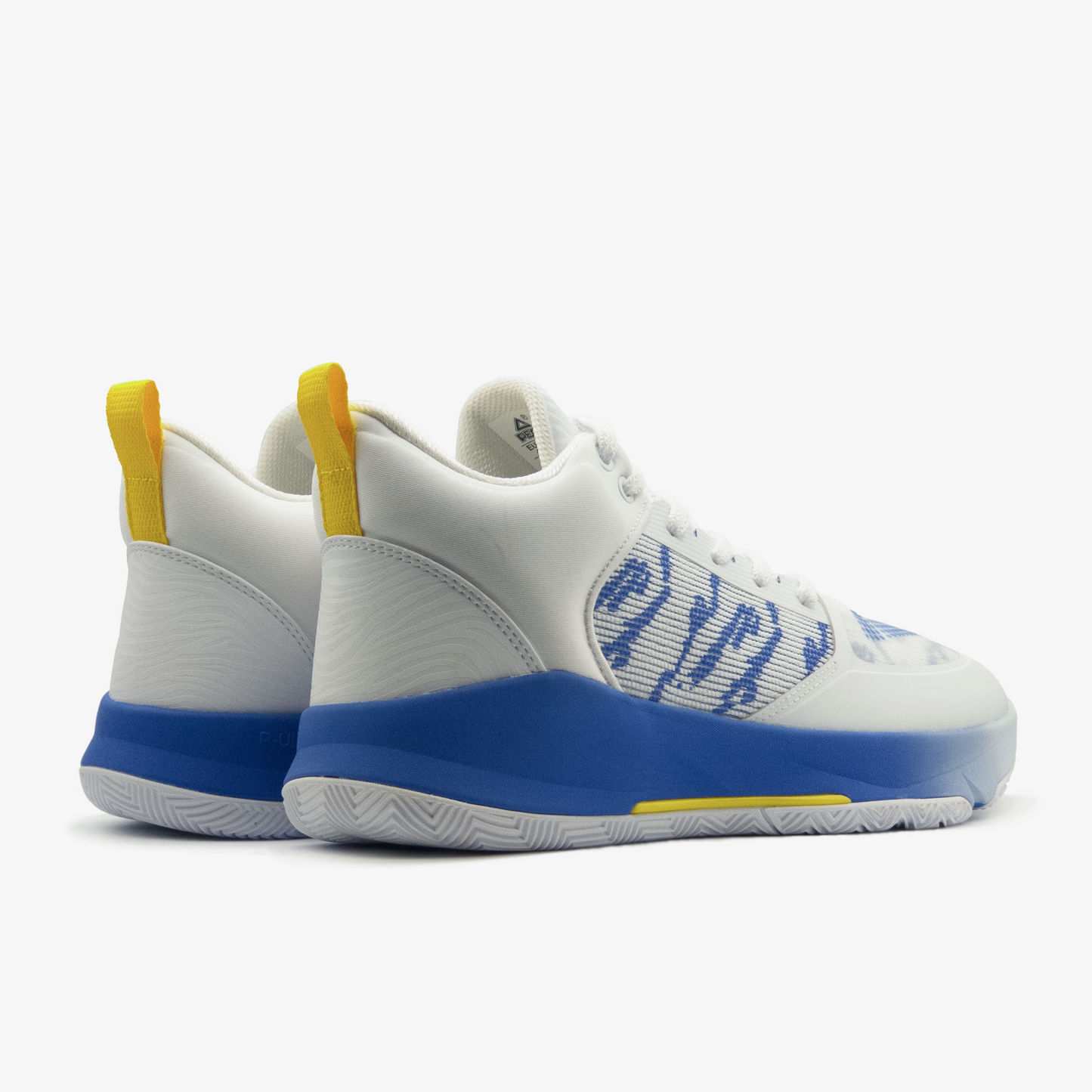 Peak basketball shoes white blue