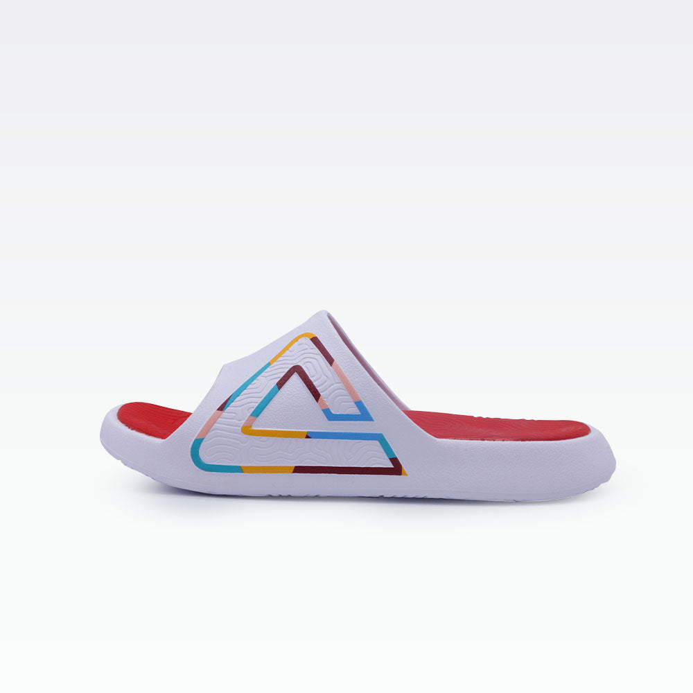 Peak sport slippers white red