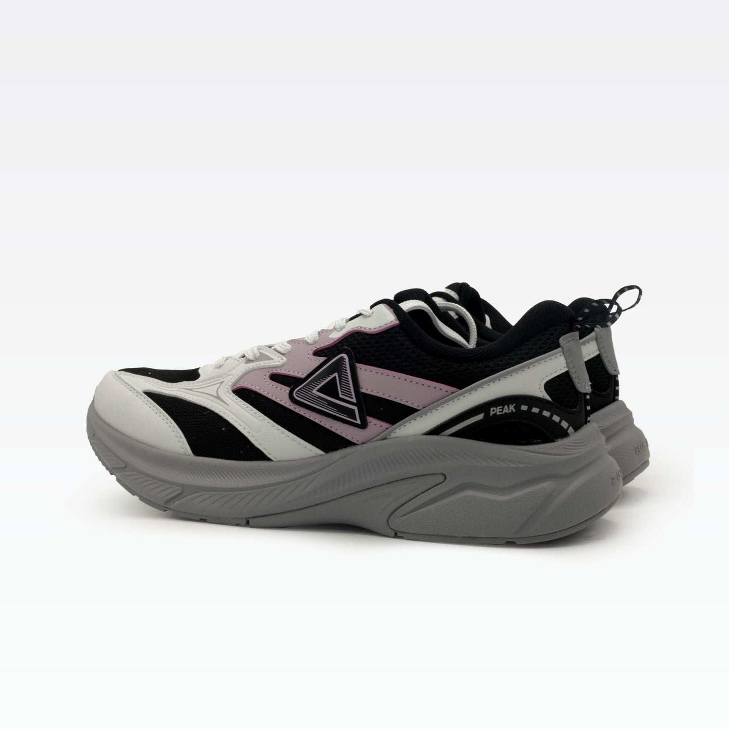 Peak running shoes light grey black