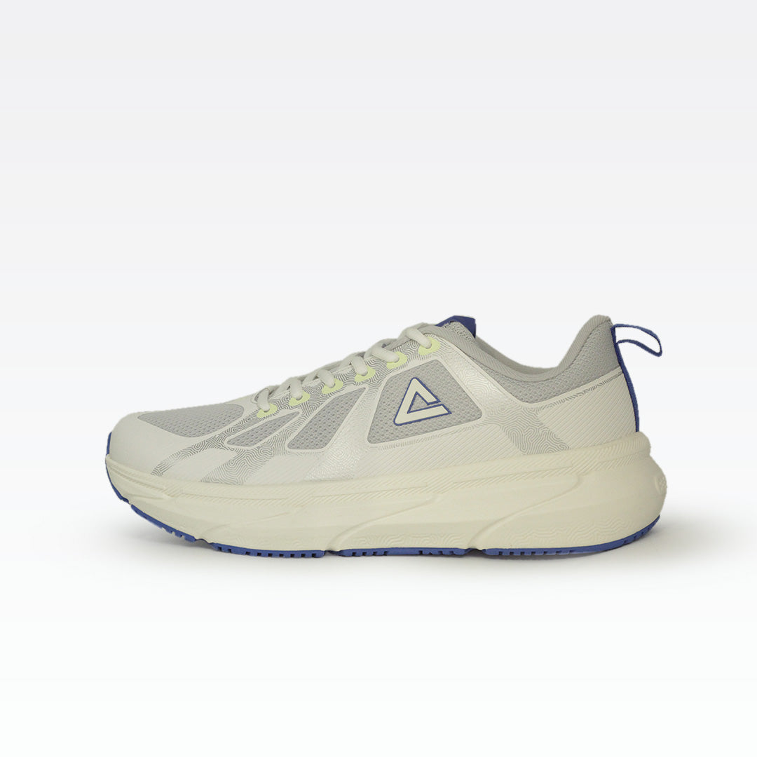 Peak taichi walking shoes milky white blue