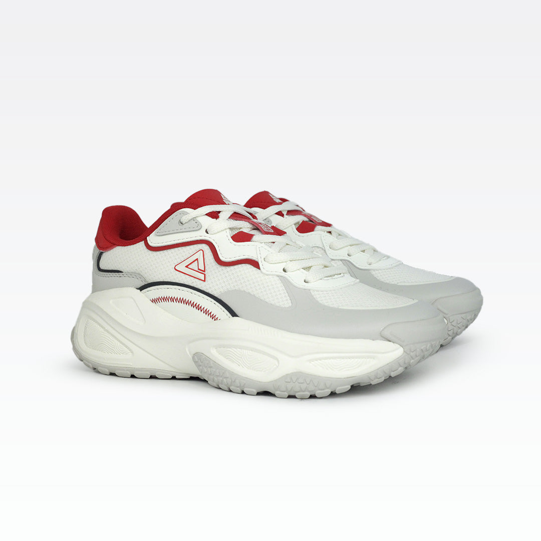 Peak taichi casual shoes white red