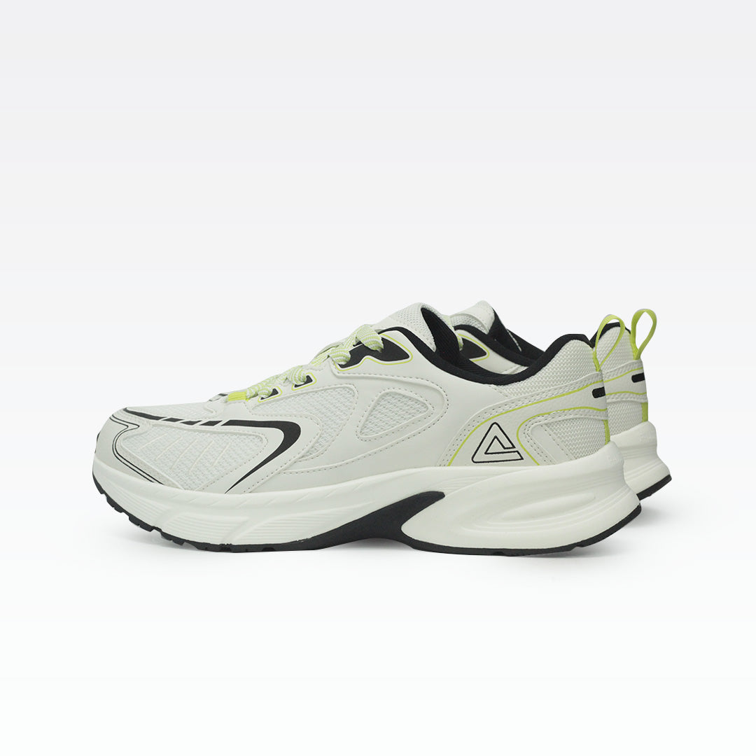Peak taichi sports shoes Milky white black lt green