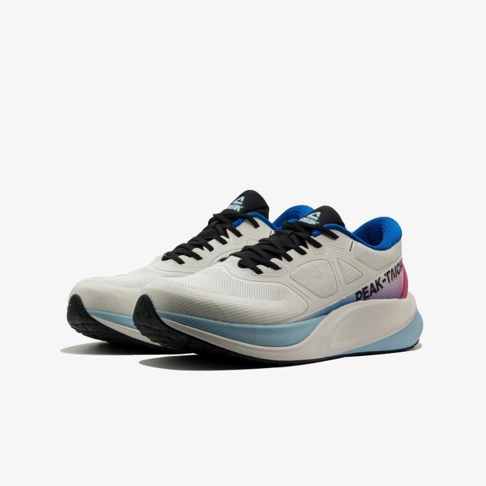 Peak running shoes white blue