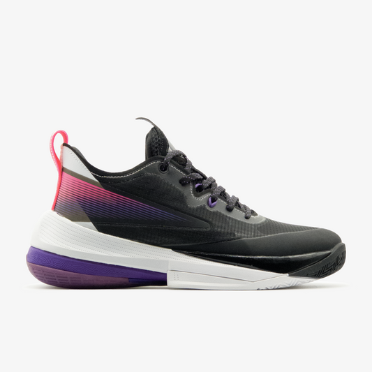 Peak basketball shoes black lakers purple