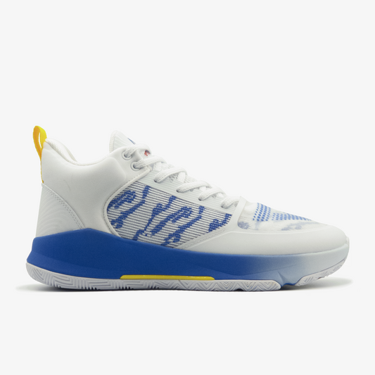 Peak basketball shoes white blue