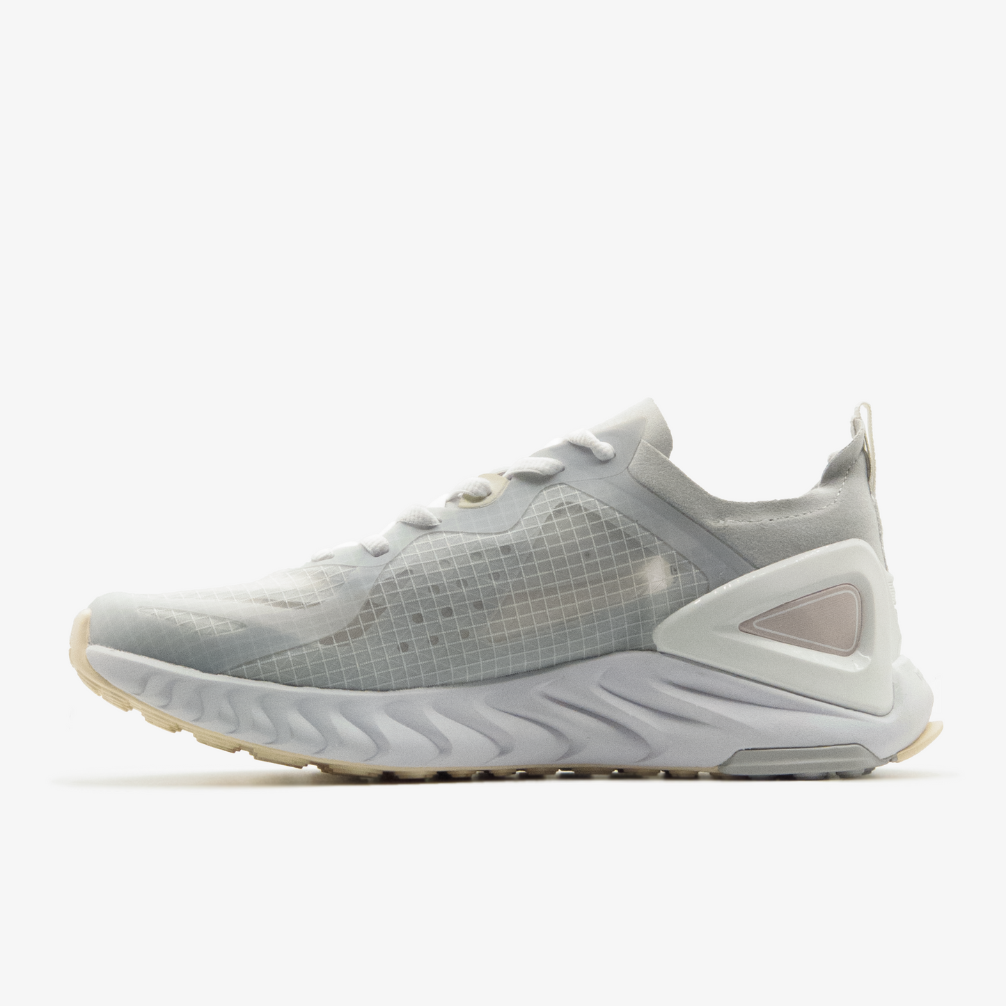 Peak running shoes white light grey