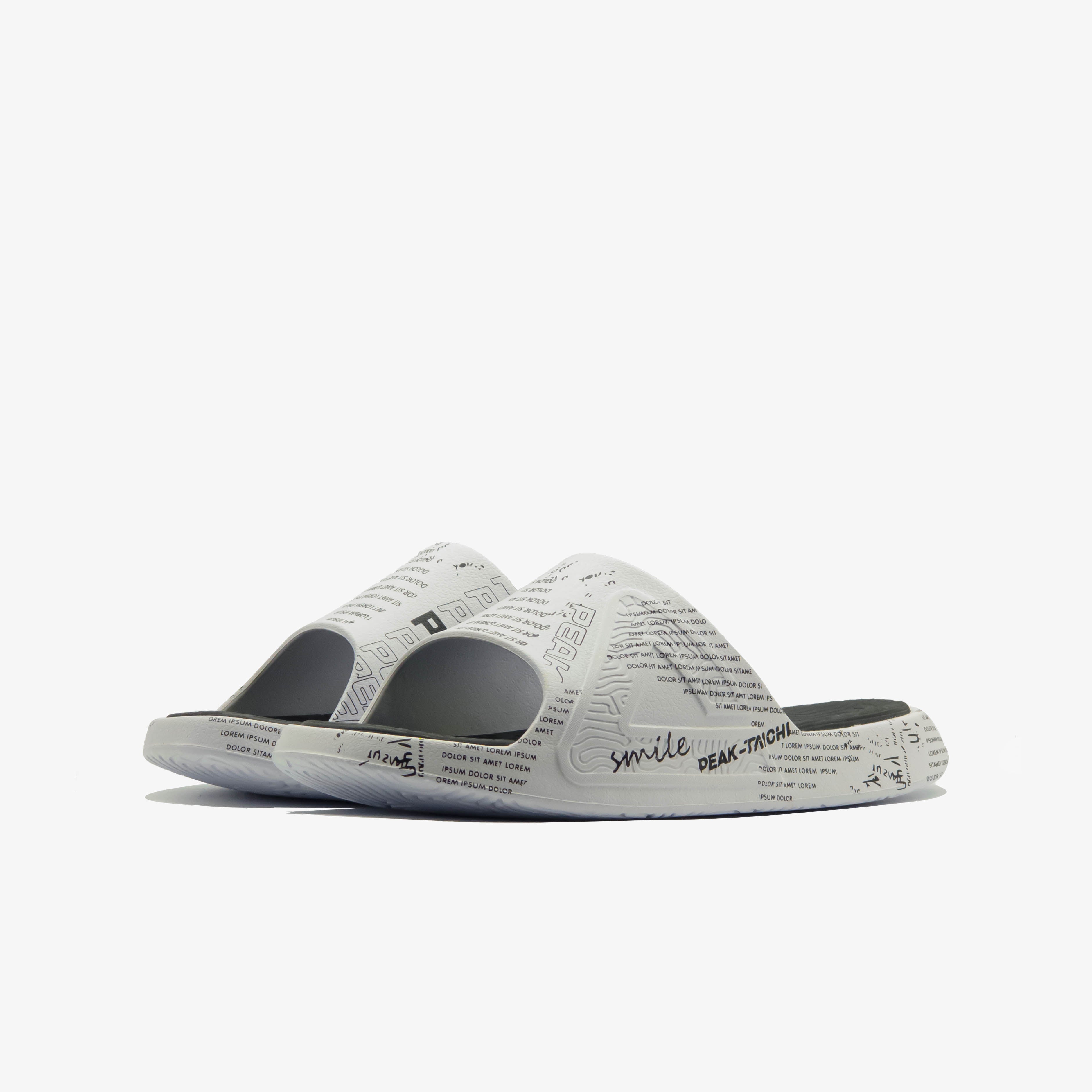 Peak Taichi Slippers White Black