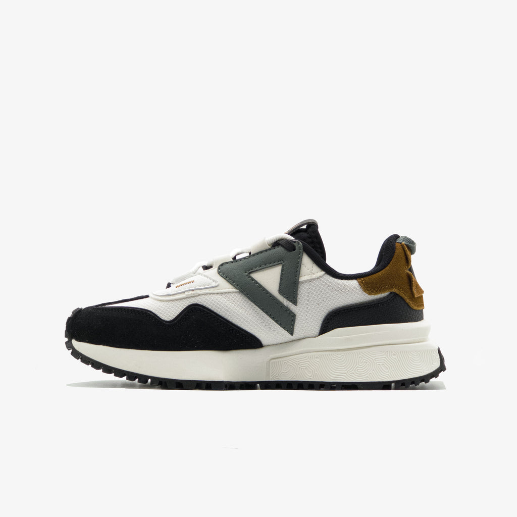 Peak Fashion Casual Shoes Milky White Black