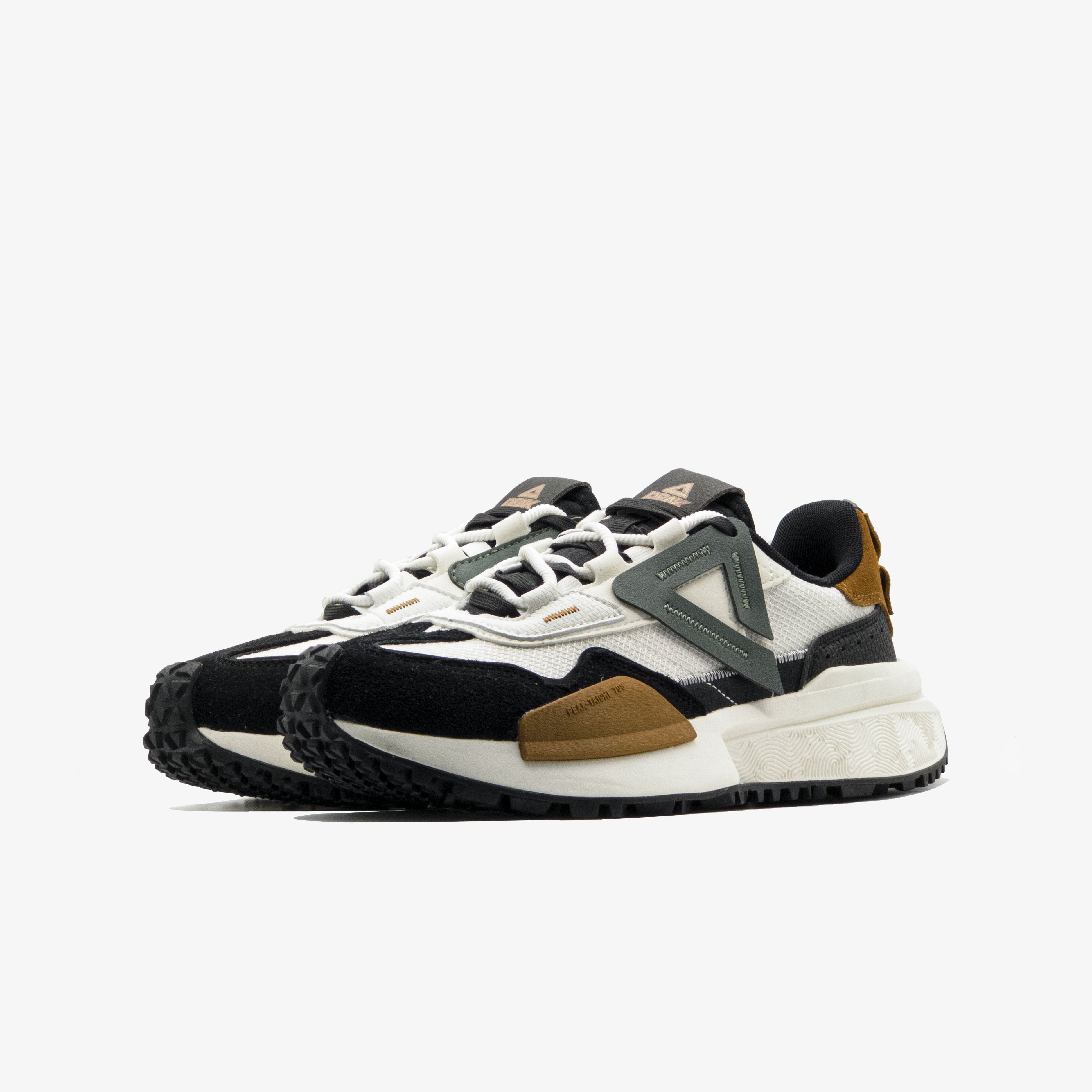 Peak Fashion Casual Shoes Milky White Black