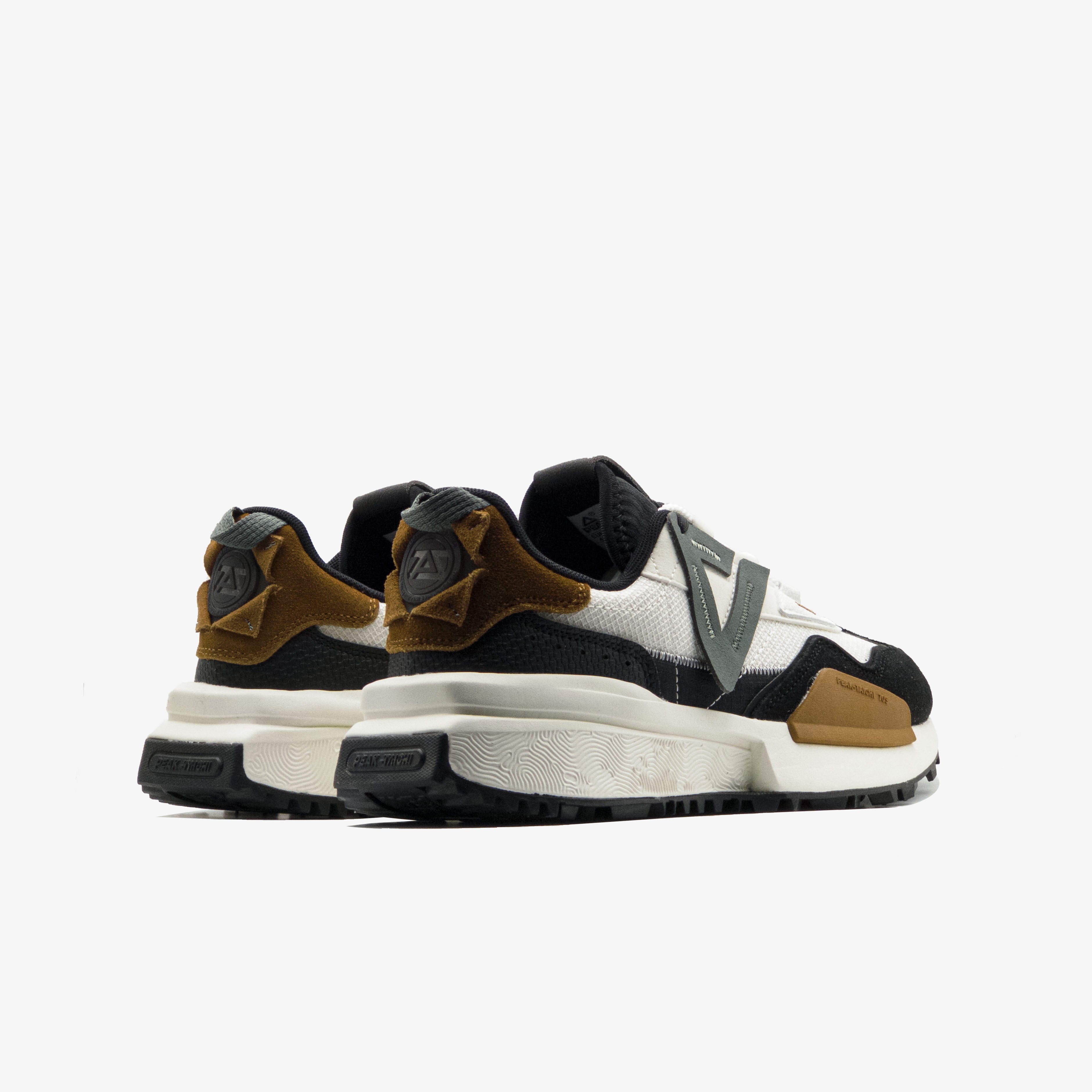 Peak Fashion Casual Shoes Milky White Black