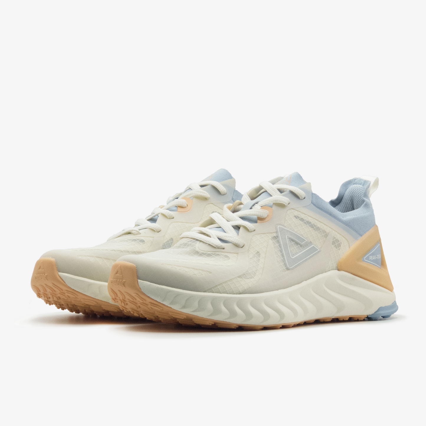 Peak running shoes Off white blue