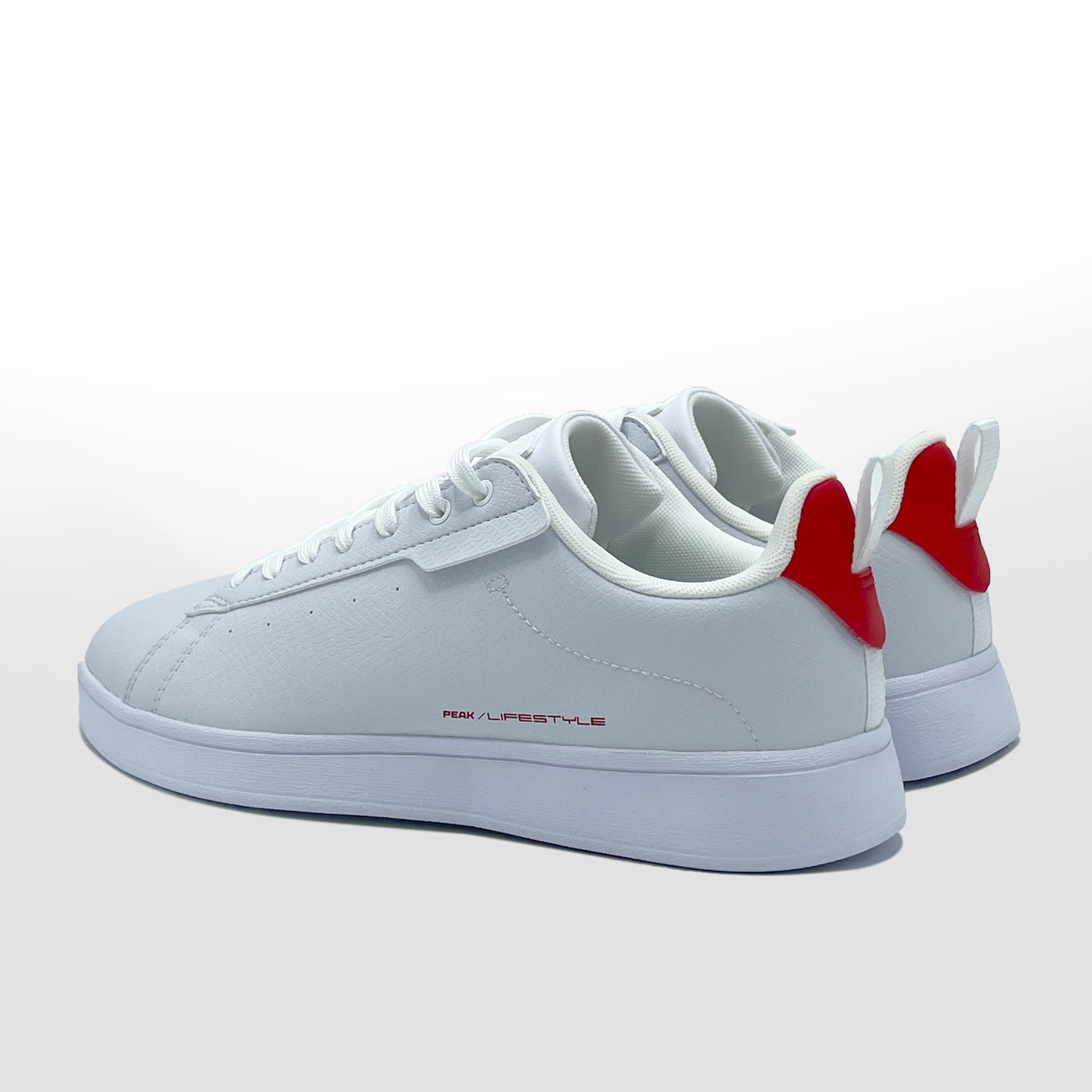 Peak Tibby Casual Shoes White Red