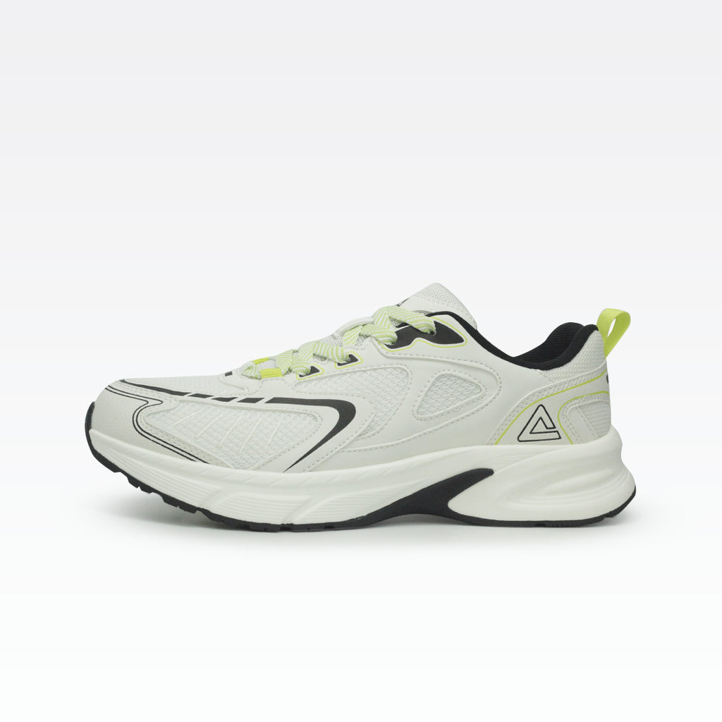 Peak Casual Shoes Milky White/Black Lt.Green