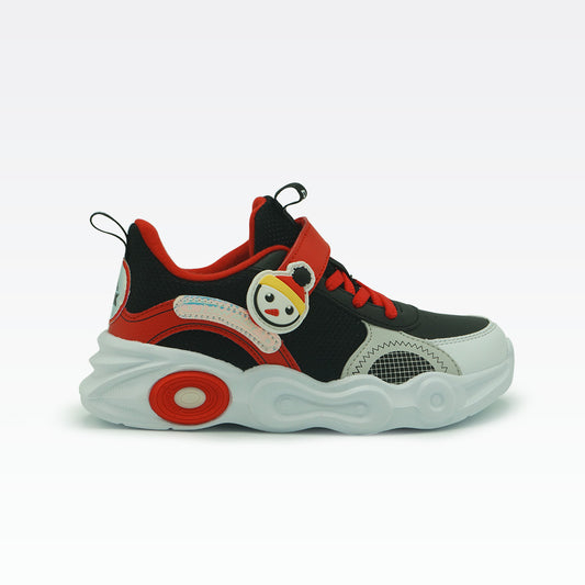 Peak Kids Running Shoes Black Red