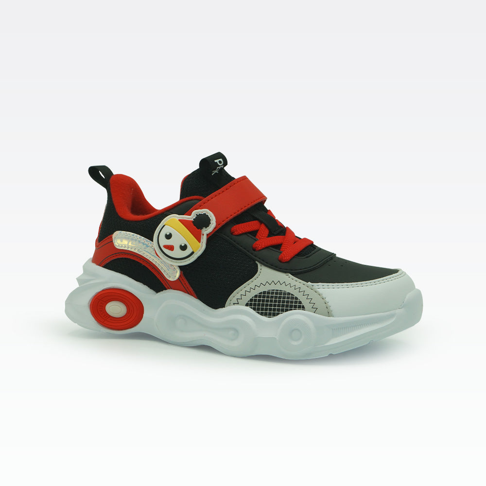 Peak Kids Running Shoes Black Red