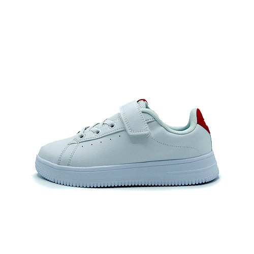 Peak kids casual shoes white red