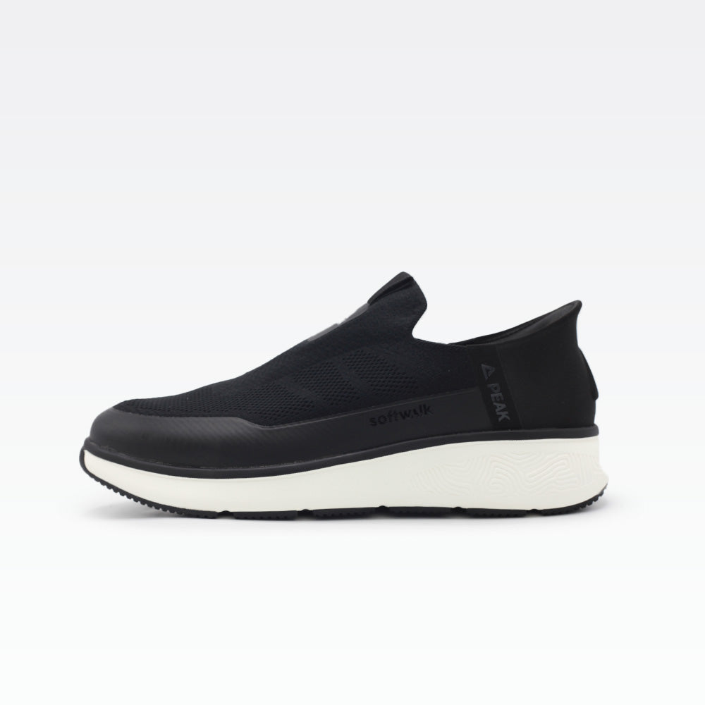 Peak walking shoes black off white