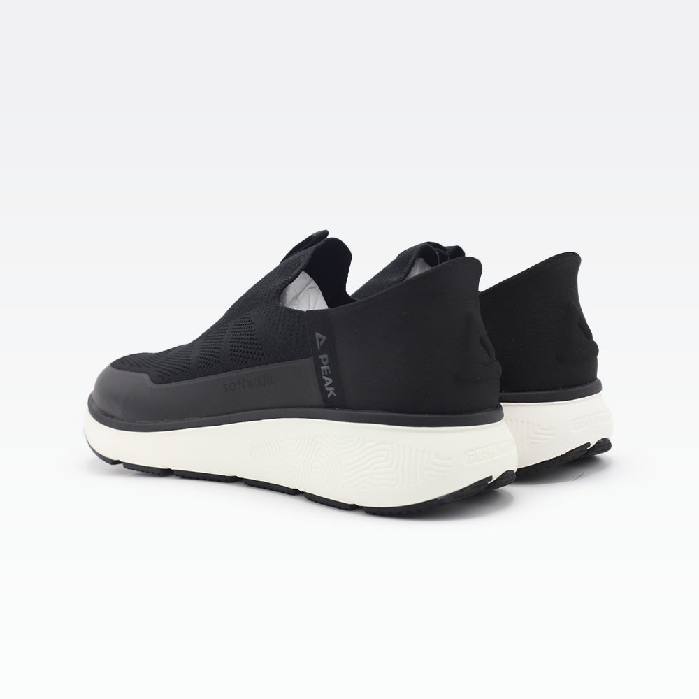 Peak walking shoes black off white