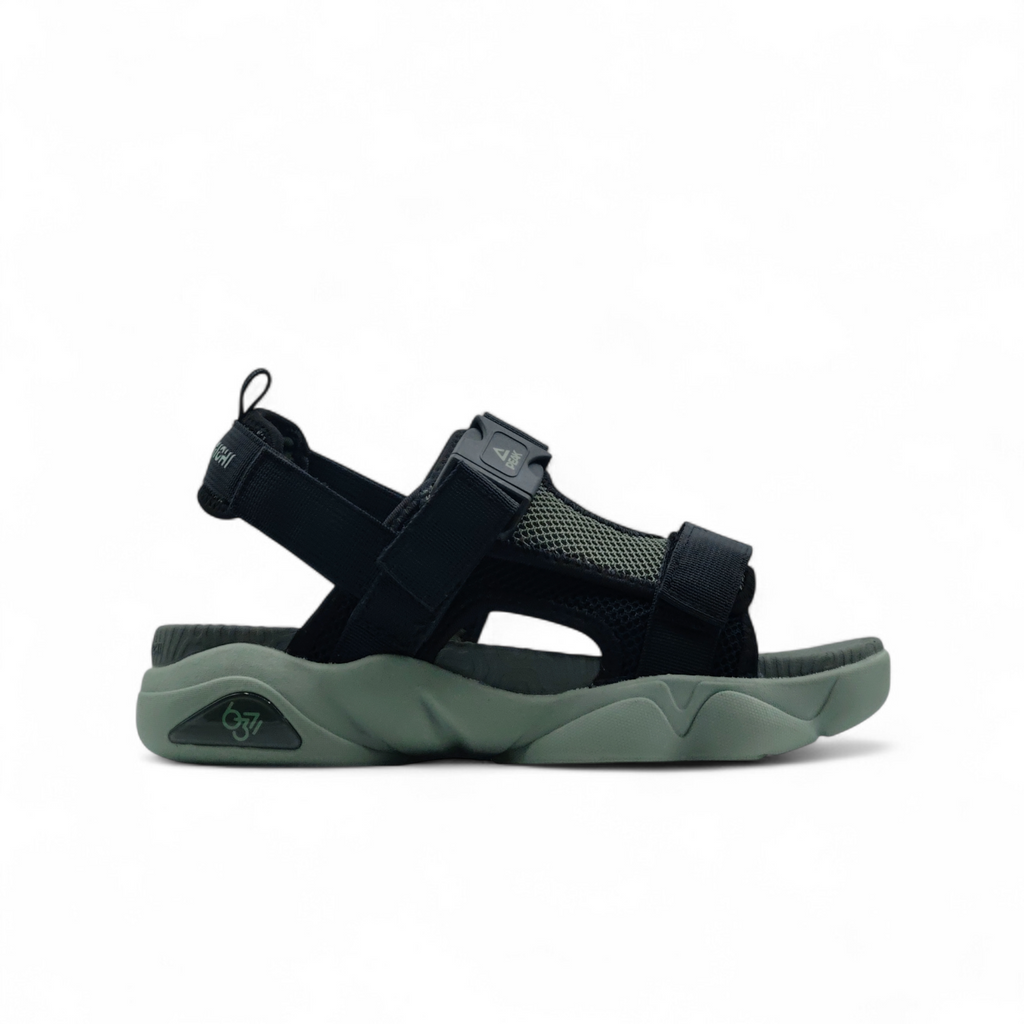 Peak Taichi Sandals Black Olive Green