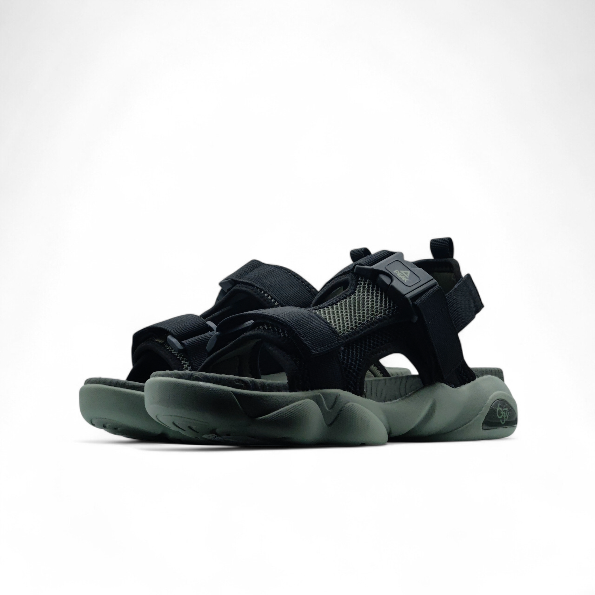 Peak Taichi Sandals Black Olive Green