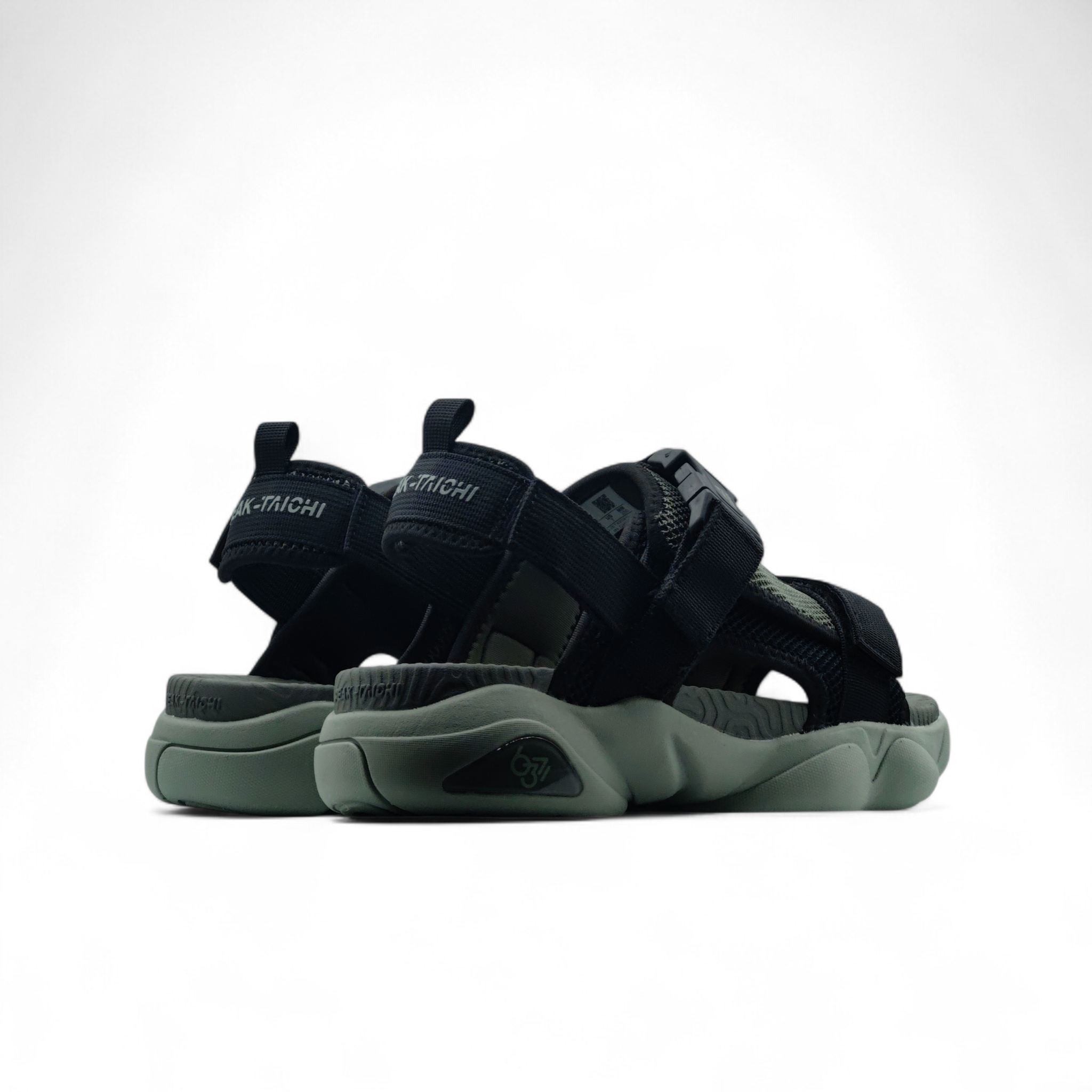 Peak Taichi Sandals Black Olive Green