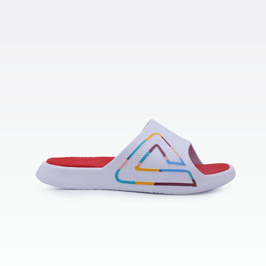Peak sport slippers white red