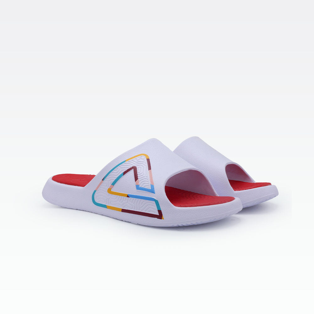 Peak sport slippers white red