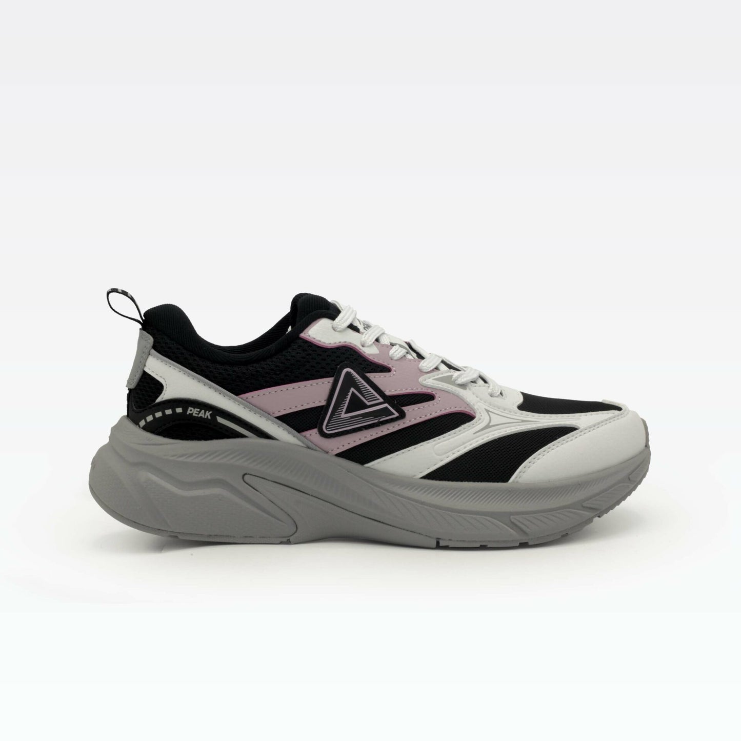 Peak running shoes light grey black