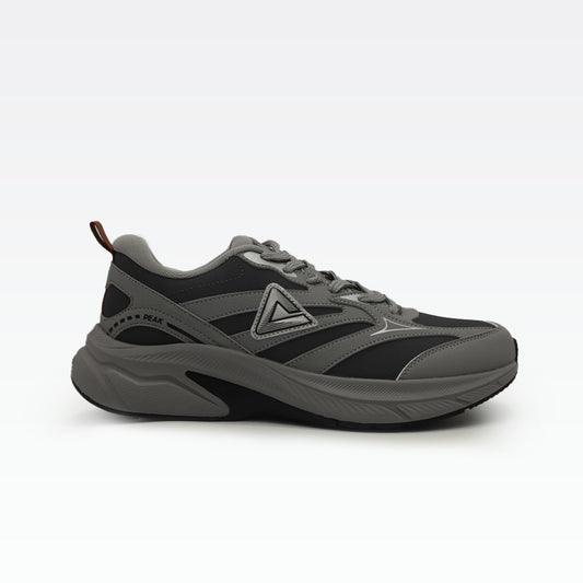 Peak running shoes silver grey dark grey
