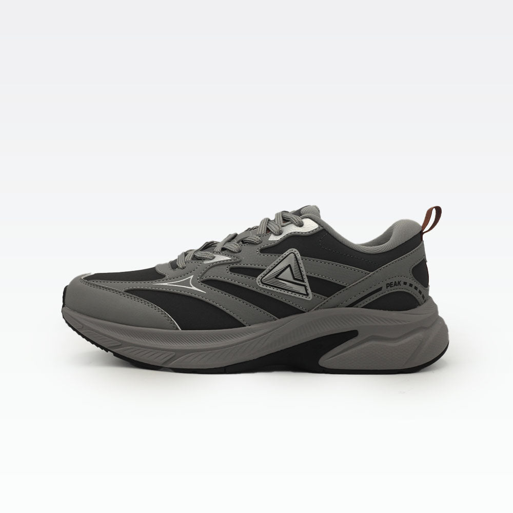 Peak running shoes silver grey dark grey
