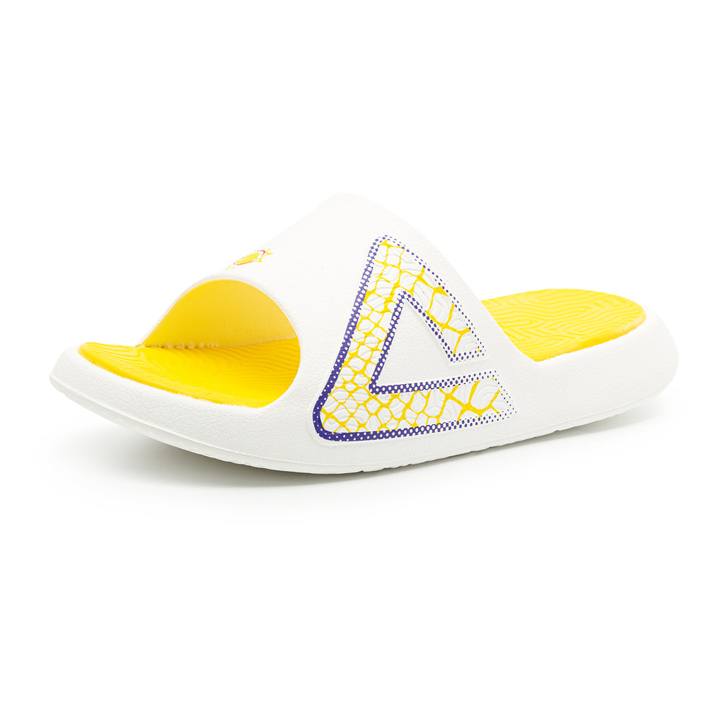 Peak Taichi Sports Slippers White Yellow