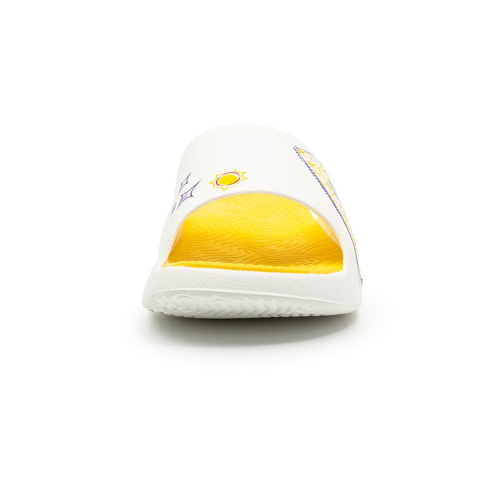 Peak Taichi Sports Slippers White Yellow
