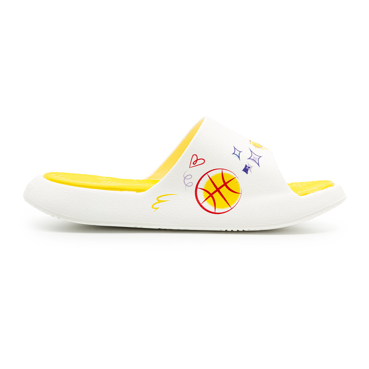 Peak Taichi Sports Slippers White Yellow