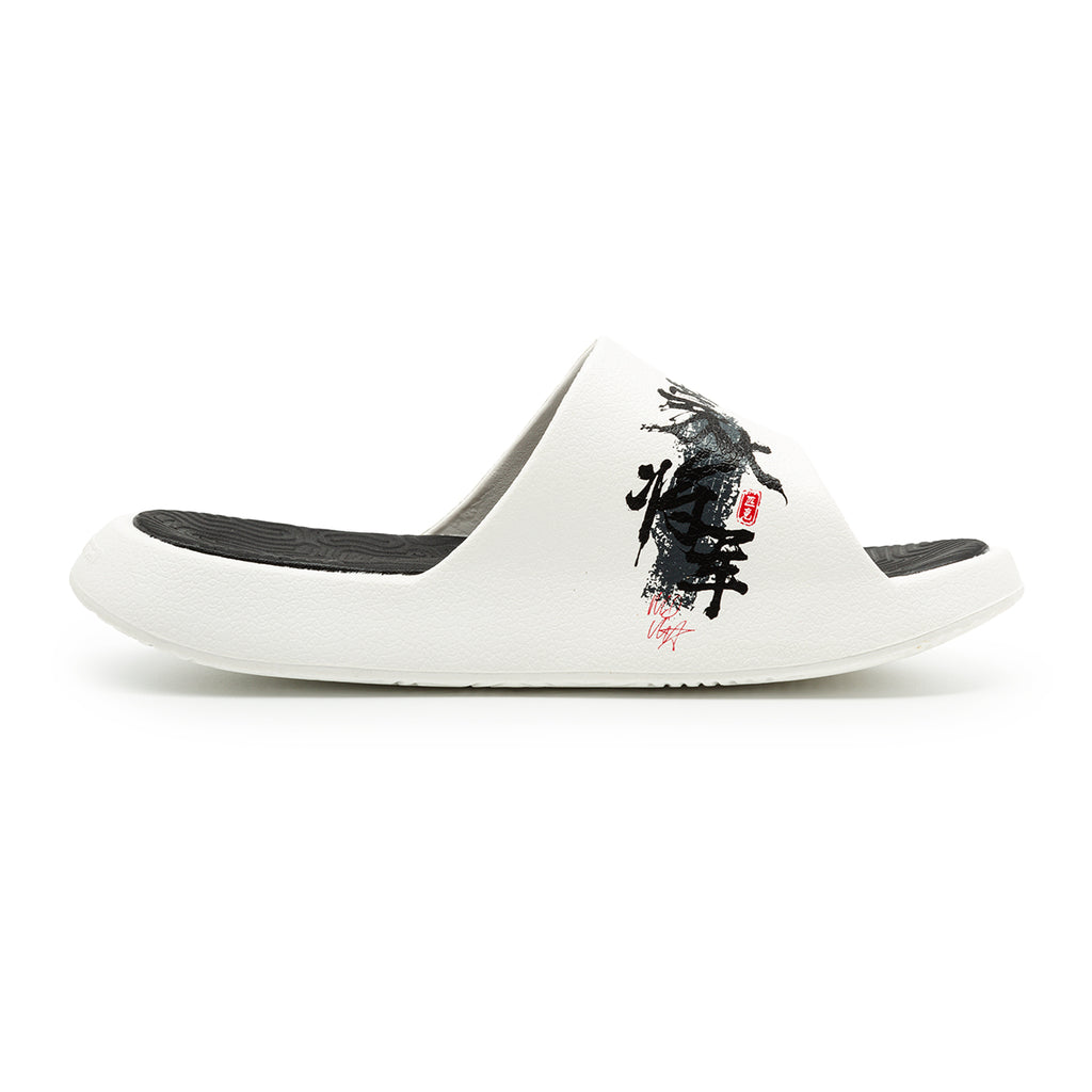 Peak Taichi Sports Slippers White Black