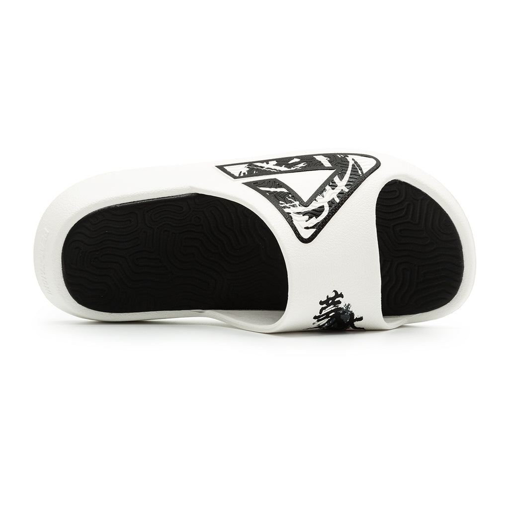 Peak Taichi Sports Slippers White Black