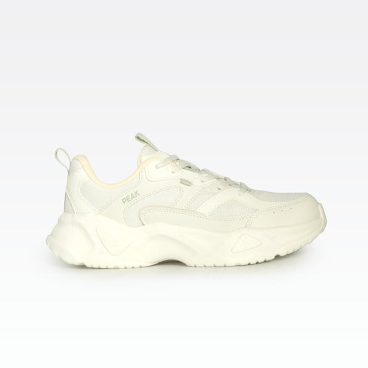 Peak retro casual shoes white pink