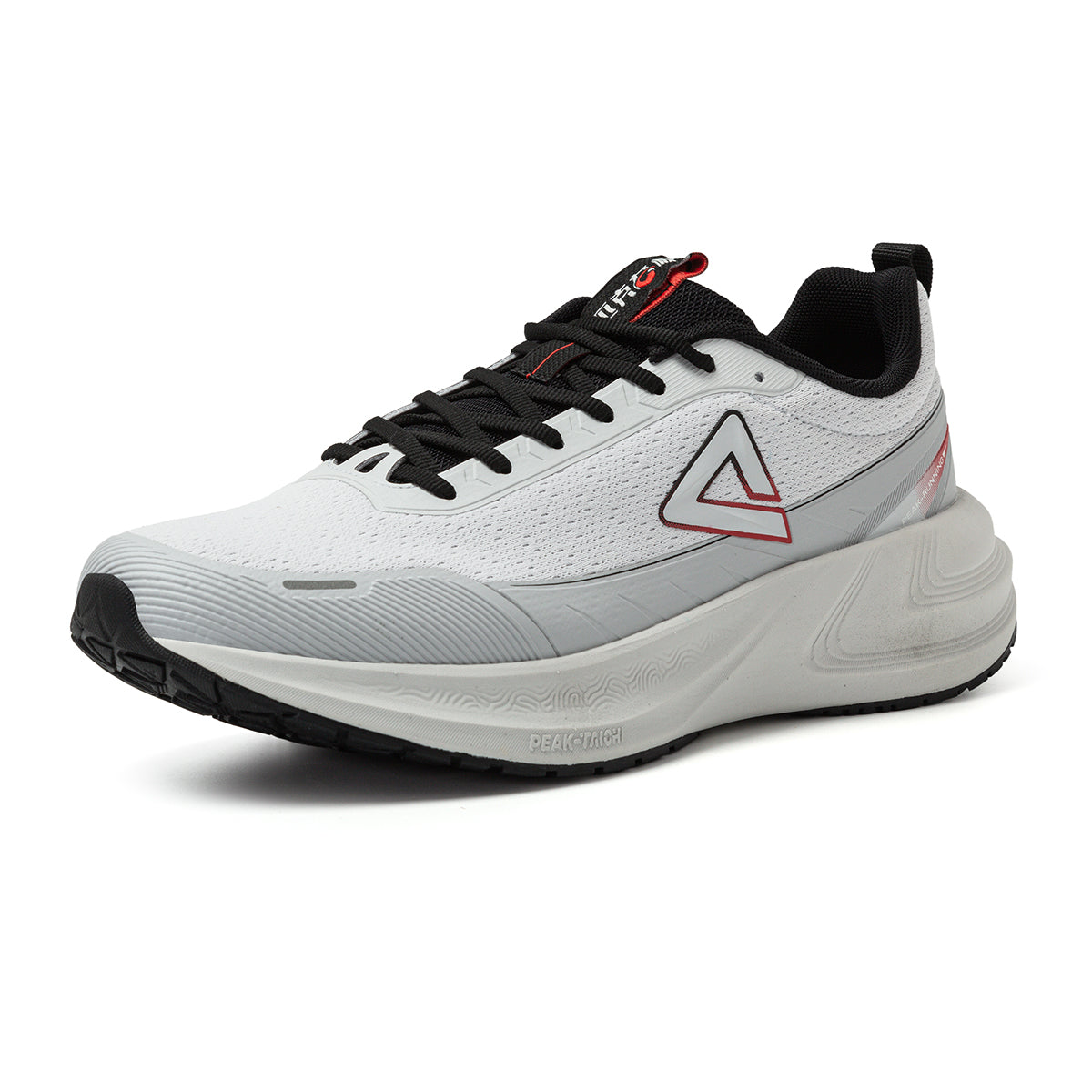 Peak Taichi Cushion Running Shoes Lt.Grey Black