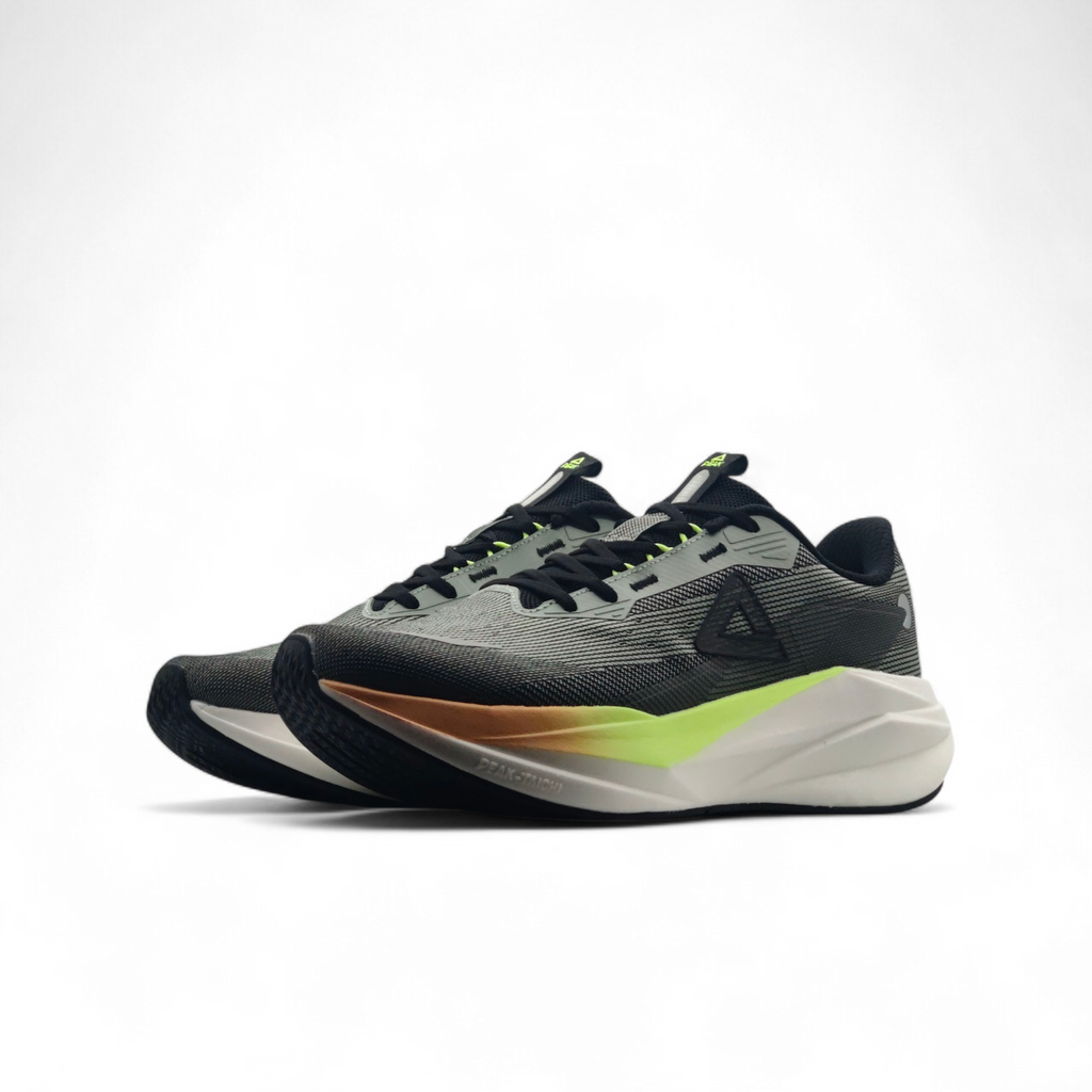 Peak Taichi Cushion Running Shoes Black Green