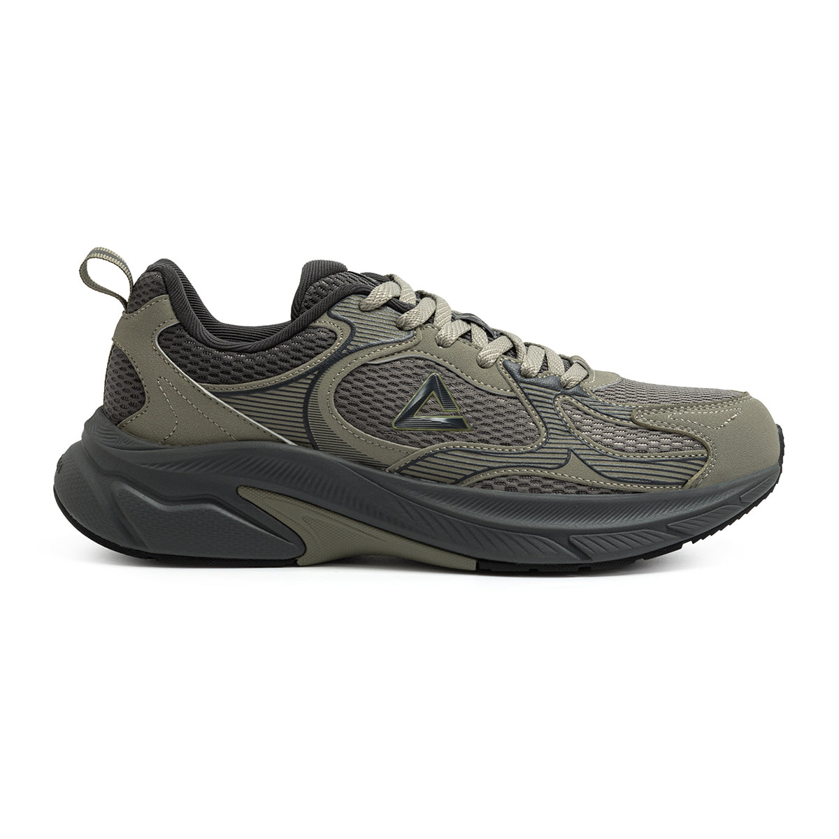 Peak Taichi Training Running Shoes Asphalt Green Magnetic Grey