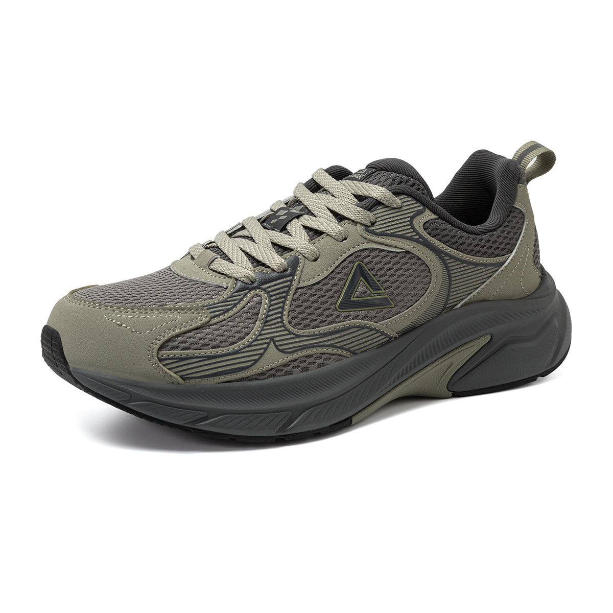 Peak Taichi Training Running Shoes Asphalt Green Magnetic Grey