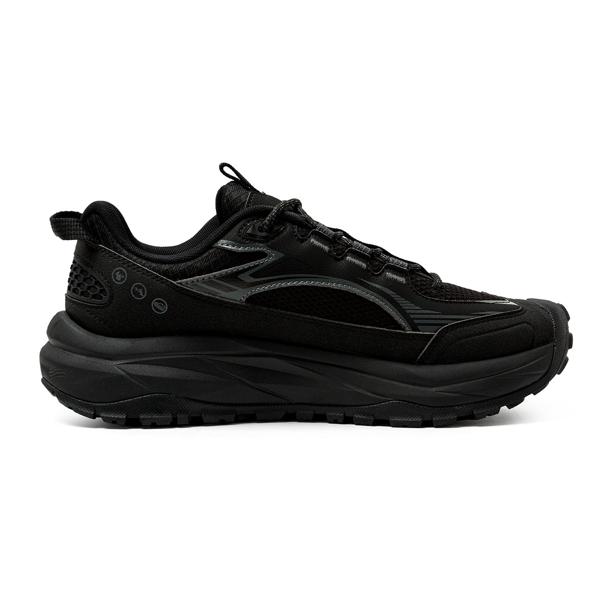 Peak Taichi Outdoor Shoes Black Magnetic Grey