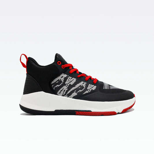 peak basketball shoes black red