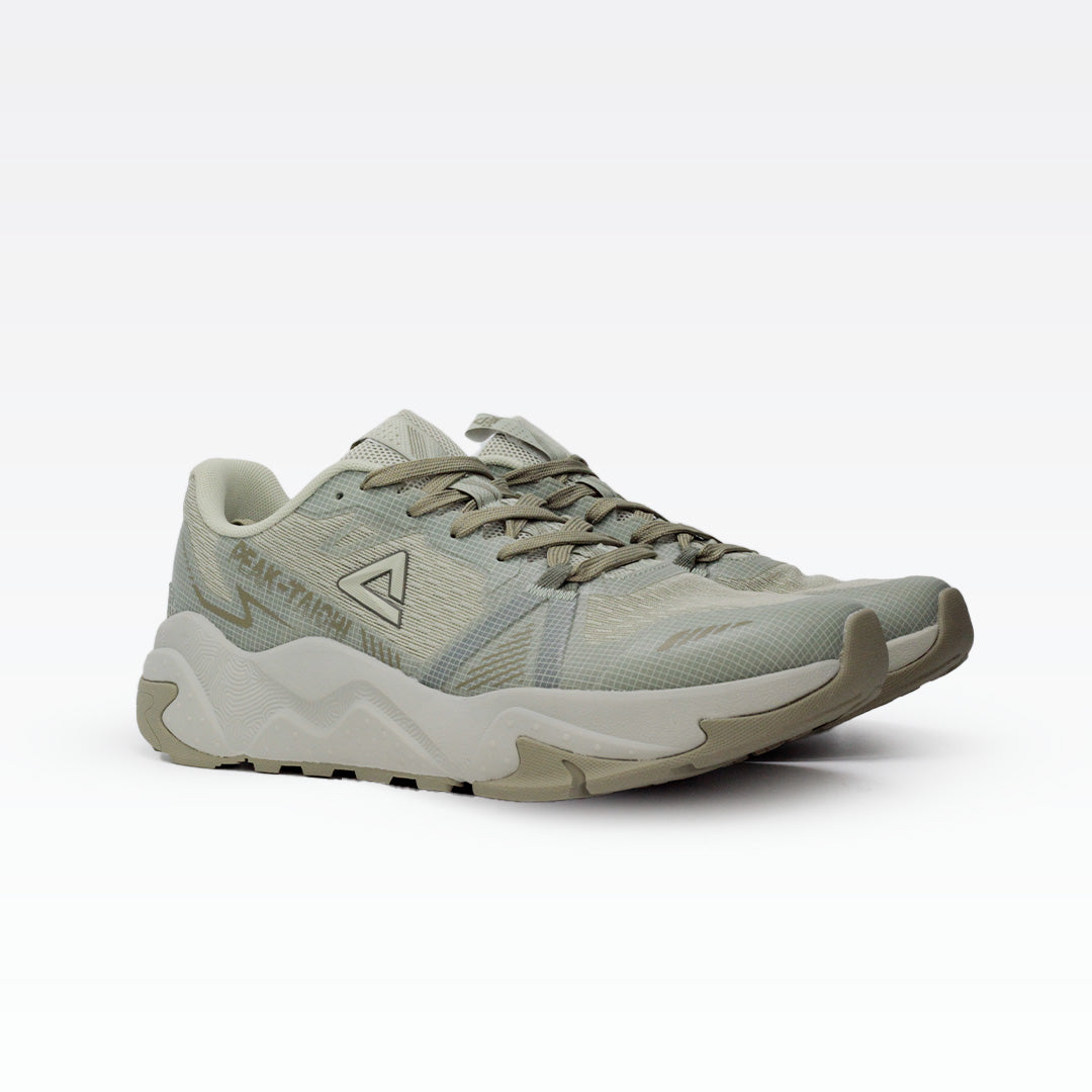Peak sport shoes silver green