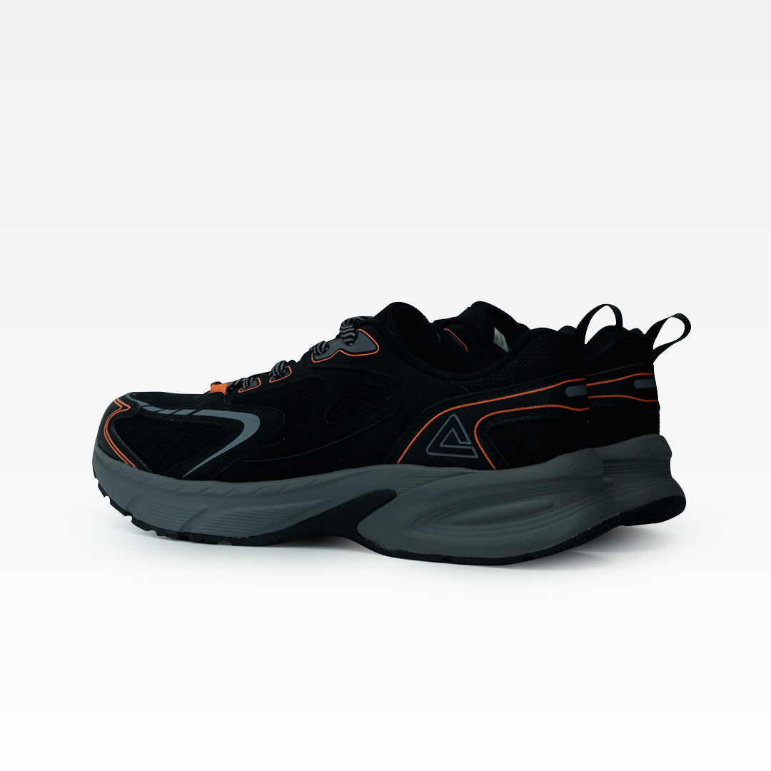 Peak taichi sports shoes black paloma gray orange
