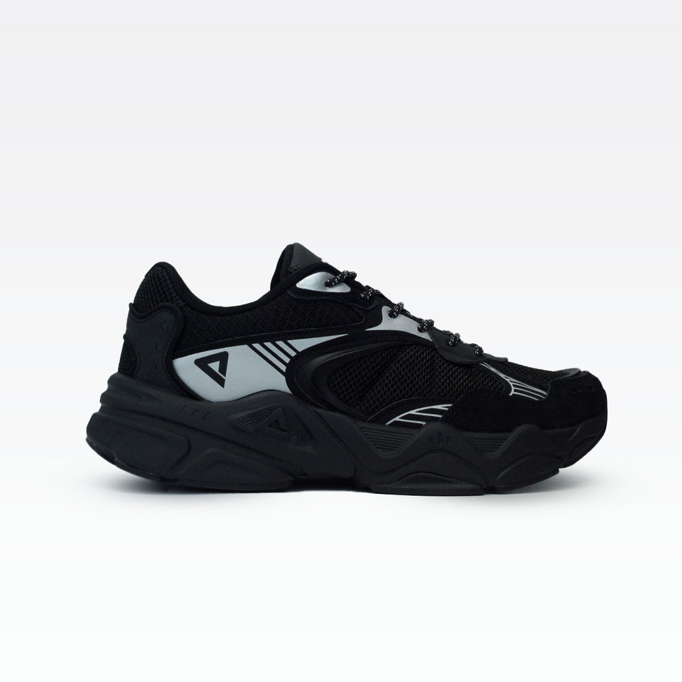 Peak sports shoes black silver