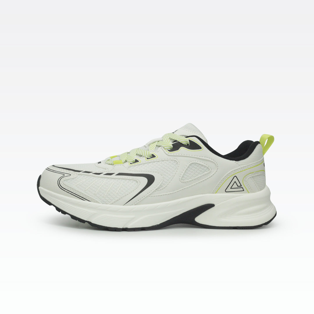 Peak taichi sports shoes Milky white black lt green