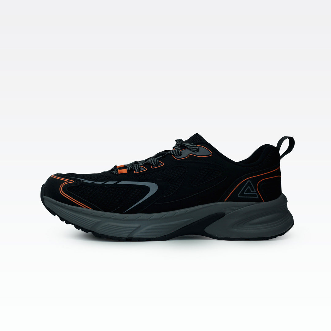 Peak taichi sports shoes black paloma gray orange