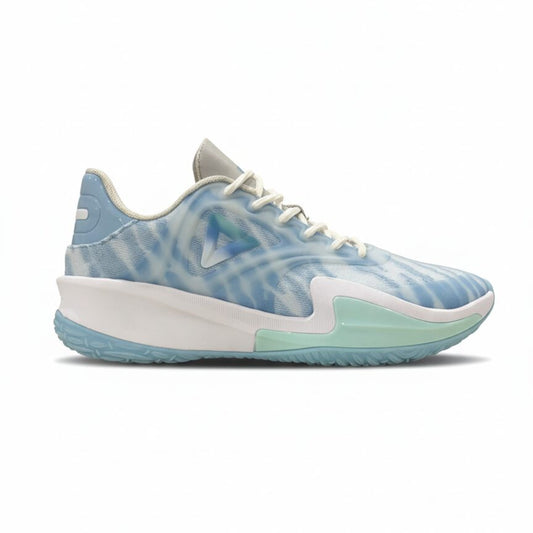 Peak basketball shoes sky blue white