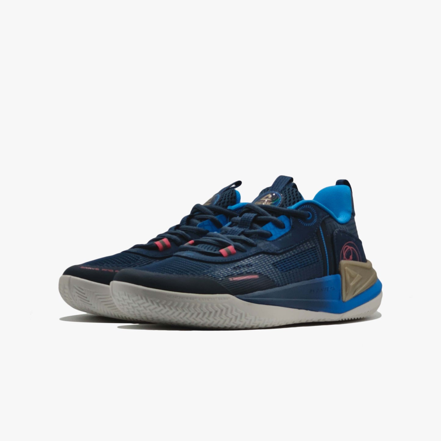 Peak basketball match shoes dark blue