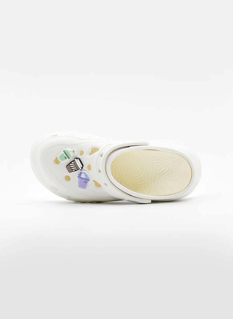 Peak taichi sandals canva white
